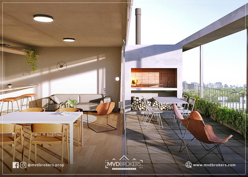 Venta Penthouse 2 Dormitorios Con Garaje En Cordón Sur | Terraza Y Parrillero | A Estrenar 2025!