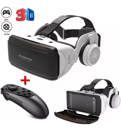 Vr Realidad Virtual Gafas 3d Gamepad Auriculares