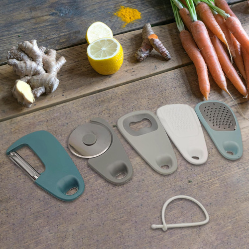 Juego De Herramientas De Cocina 5 En 1, Pelador De Frutas