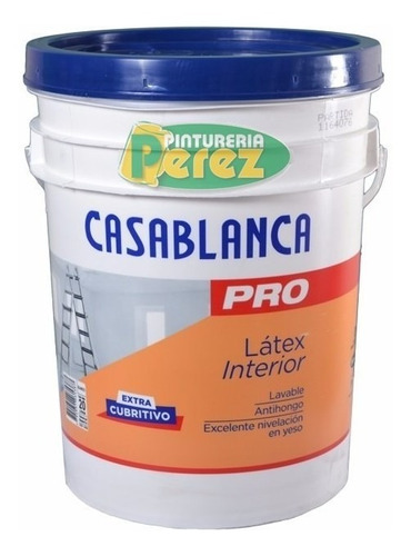 Casablanca Pro 20lt Pintura Latex Interior Antihongo Lavable