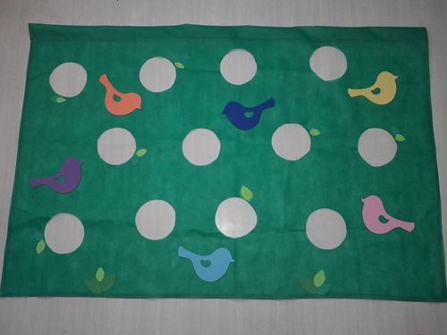 Cortina Didáctica Con Agujeros, Jardin Maternal, Juegos