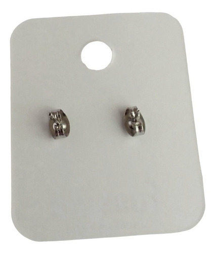 Arete Broquel Corazón Morado
