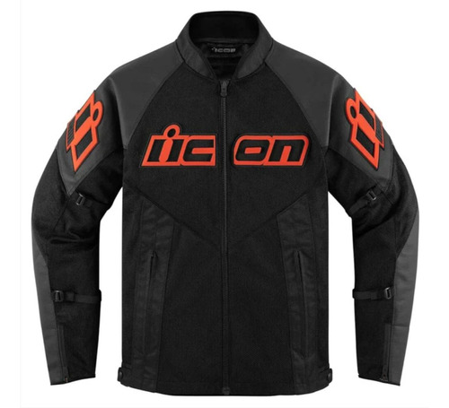 Chamarra Icon Moto Mesh Af Cuero Slayer