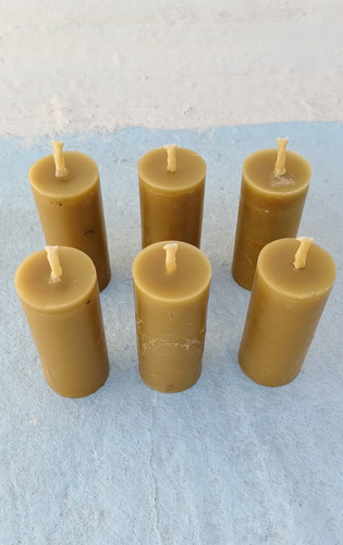 Velas De Miel 100% De Cera De Abejas De Opérculo Dorado Oscuro Veloncito Miel