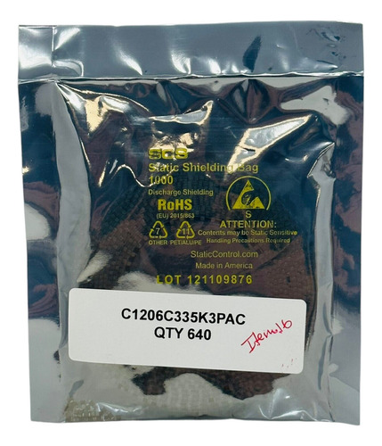 Kemet C1206c335k3pac Capacitor New Old Stock Nos Unused Ccg