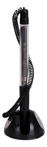 12 Lapiz Boligrafo Para Escritorio Oficina Con Base 1mm