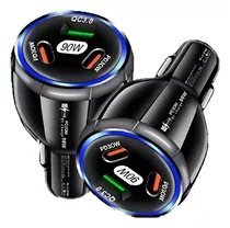 Comprar Cargador Auto Puerto Usb Y 2x Tipo C 30w C\u002Fu Carga Rápida