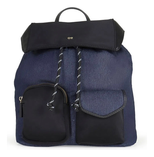 Mochila Cloe Material Denim Con Monedero