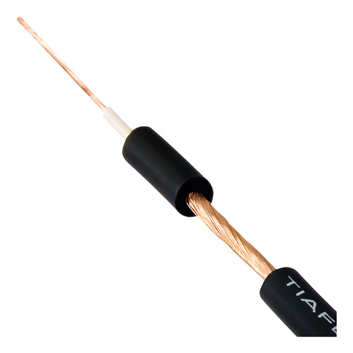 Cabo Para Microfone Mono Tiaflex Espiralado 100 Metros 1x0.1