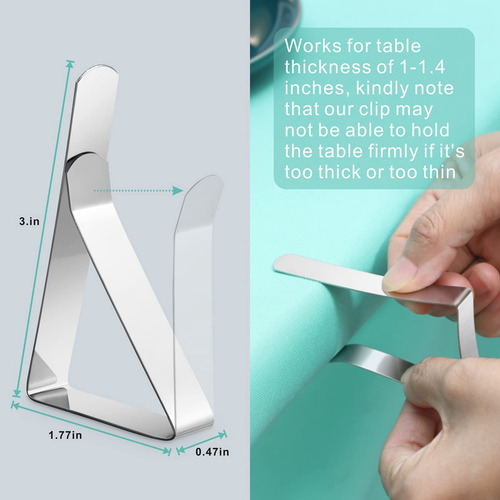 Soporte Para Mesa Con Mapas, 50 Unidades, De Acero Inoxidabl