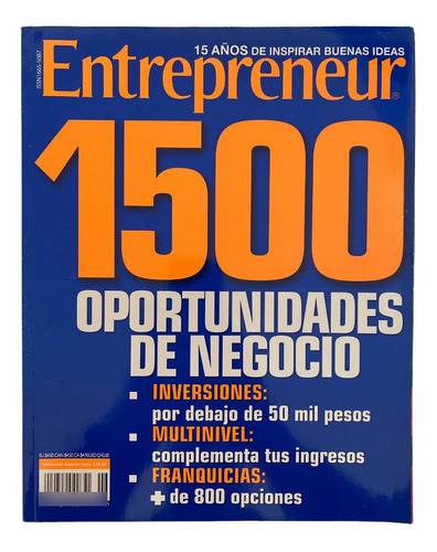 Revista Entrepreneur #6 1500 Oportunidades De Negocio 2007