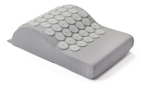 Yogateria Tapete E Almofada Acupressure Acupressão Massagem Cor Cinza