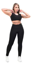 Comprar Kit Legging E Top Cintura Alta Moda Fitness Musculação