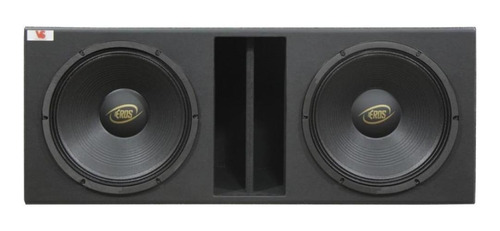 Caixa Com 2 Woofer Eros E-12lc Black- 12 Polegadas 1600w