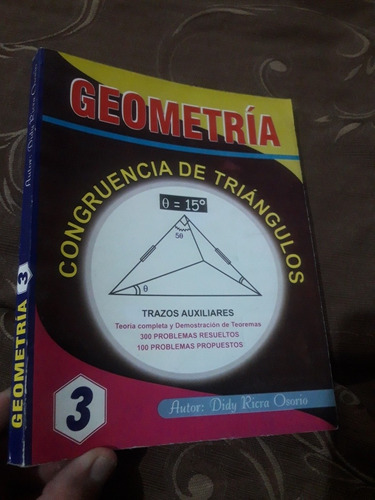 Libro Geometría Congruencia De Triángulos Didy Ricra Osorio (Usado)