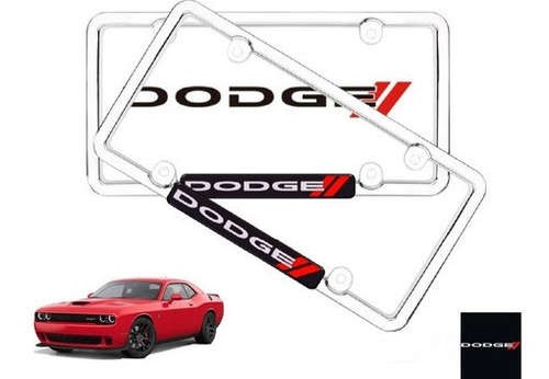 Par Porta Placas Dodge Challenger Rt 3.6 2016 Original