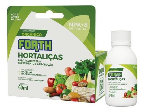 Fertilizante Adubo Liquido Forth Hortaliças Concentrado 60ml