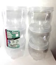 Comprar Envases Potes Contenedores Plástico Apilable Tapa Individual