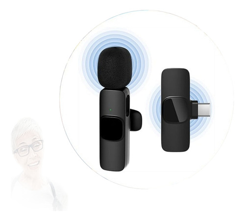Yostyle Mini Microfono Inalambrico De Solapa Lavalier Negro