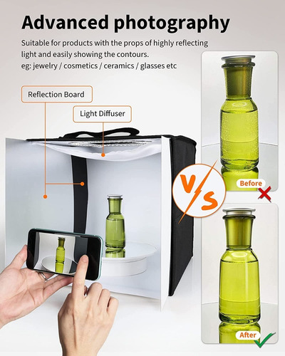 Imagen 8 de 9 de Caja De Luz Portátil Para Estudio Fotográfico Profesional
