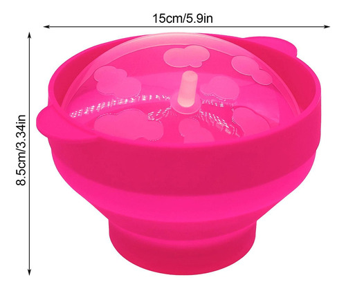 Ll Tazón Palomitas Maíz Para Microondas Tazón Silicona