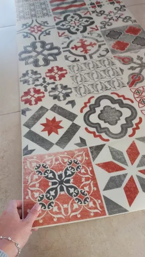 Alfombra antideslizante estilo mosaico para cocina MUL426