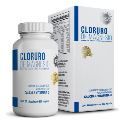 F&A Cloruro De Magnesio con 60 Capsulas 600 mg