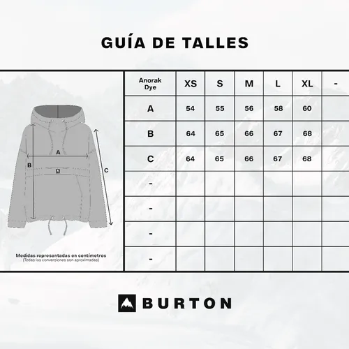 Campera Anorak Mujer Burton Dye
