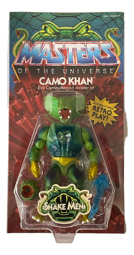 Camo Kahn Motu Origins Mattel Creations Exclusive Unpunched (Usado)