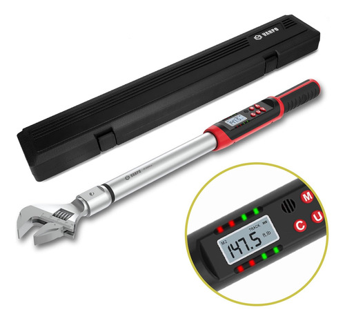 Llave Dinamométrica Digital Ajustable, 8-150 Lbs/10-200n-m
