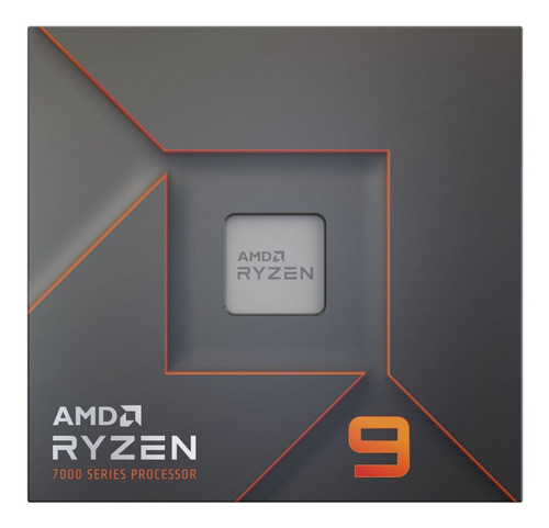 Imagen 1 de 2 de Procesador gamer AMD Ryzen 9 7900X 100-100000589WOF  de 12 núcleos y  5.6GHz de frecuencia con gráfica integrada