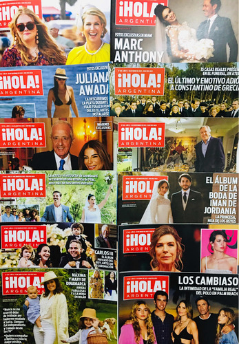 Pack 25 Revistas Hola Argentina Usadas Sin Crucigrama (Usado)