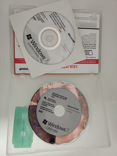 Box Dvd Microsoft Windows 7 Professional 32 Bits Original