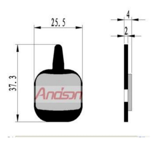 Imagen 2 de 4 de Pastillas Freno Bicicleta Mtb Tektro Iox