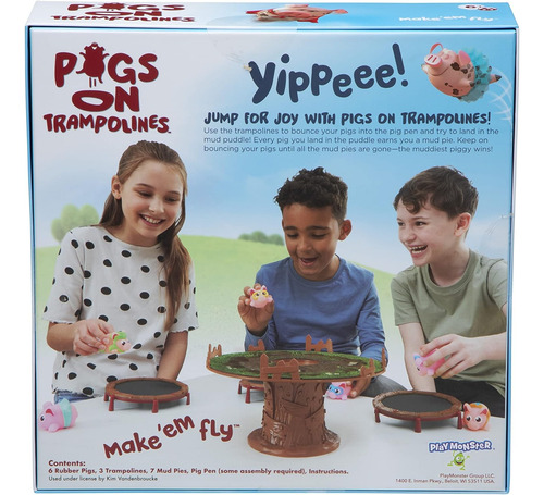 Playmonster Cerdos En Camas Elásticas Juegos De Mesa...