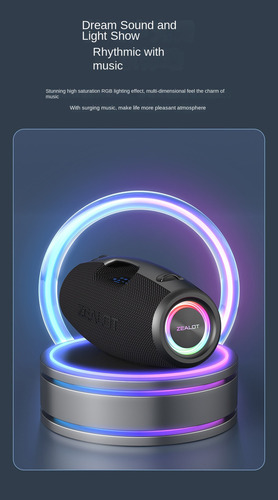 Para Zealot S78 Altavoz Bluetooth Subwoofer Portátil