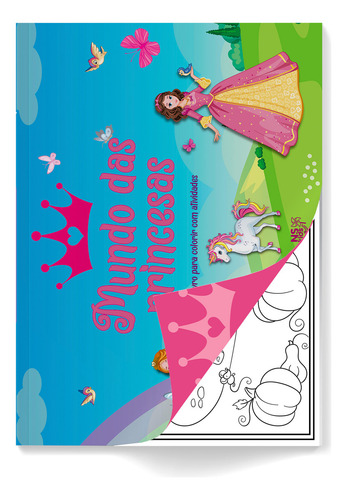 Mundo Das Princesas Para Colorir Com Atividades, De Novo Século. Editora Ns Kids, Capa Mole, Edição 1 Em Português, 2023