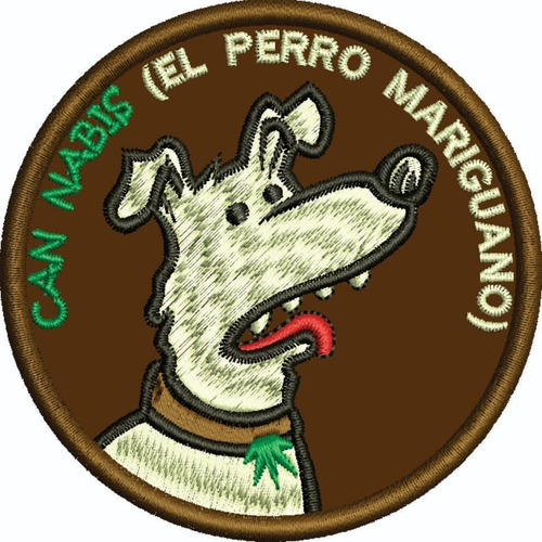 Parche Tactico Perro Mariguano Can Nabis