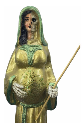 Santa Muerte Protección Embarazo Y Salud 41cm C/ Oración