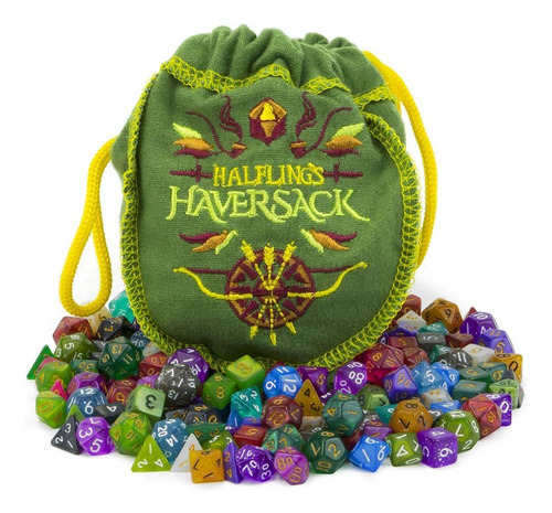 Wiz Dice Mini Dnd Juego De Dados - 140 Piezas En Total (20 J