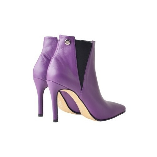 Imagen 3 de 9 de Botas Botinetas De Cuero De Mujer - Piaf - Ferraro