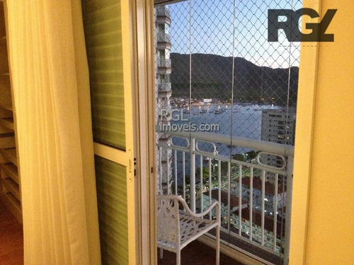 Apartamento Com 3 Dormitórios Para Alugar, 199 M² Por R$ 8.800,00/mês - Ponta Da Praia - Santos/sp - Ap0513