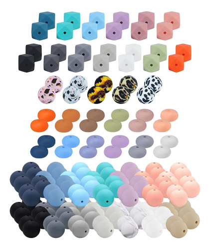 225 Cuentas De Silicona Para Hacer Llaveros, Varios Colores