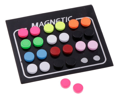 12 Pares De Mujeres Hombres Imán Magnético 8 Mm Pendientes