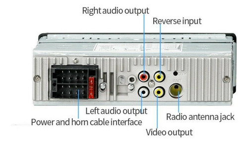 Stereo Con Pantalla 4p Reproductor Mp5 Bt Usb Fm Sd Aux