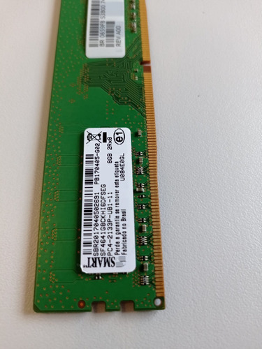 8gb Memória Ram Ddr4 Para Desktop 8gb 2rx8 Pc4-2133p Smart