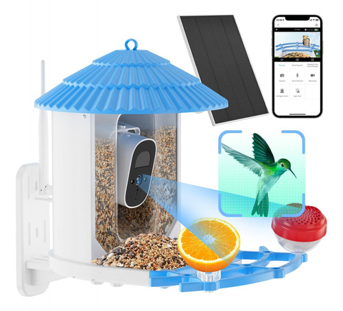 Alimentador De Pájaros Inteligente Con Cámara Observación