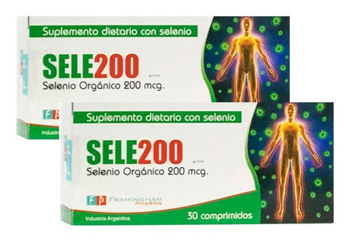 Antioxidante Sele200 Selenio Organico X 60 Comp