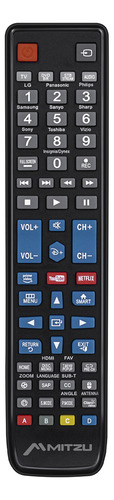 Control Remoto Universal Smart Tv Dvd Blue-ray Mrc-uni12