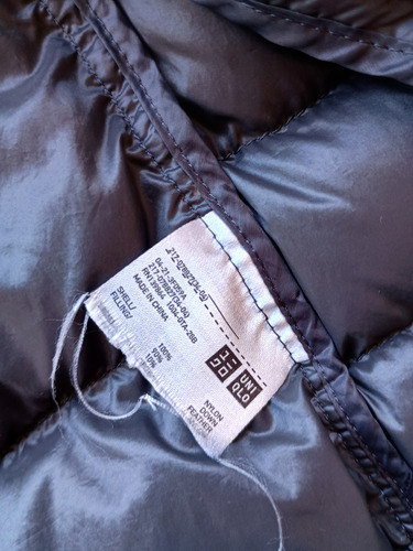 Campera Uniqlo Negra, Con Detalles, Talle S (Usado)